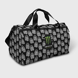 Сумки спортивные Monster energy медвежьи лапы, цвет: 3D-принт