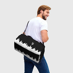 Сумки спортивные Ювентус белый огонь, цвет: 3D-принт — фото 2