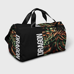 Сумки спортивные Татуировка дракона ирезуми, цвет: 3D-принт