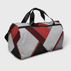 Сумки спортивные Color black red grey, цвет: 3D-принт