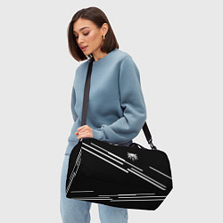 Сумки спортивные Ведьмак лого геометрия, цвет: 3D-принт — фото 2