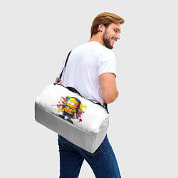 Сумки спортивные Рисунок красками Барт Симпсон, цвет: 3D-принт — фото 2