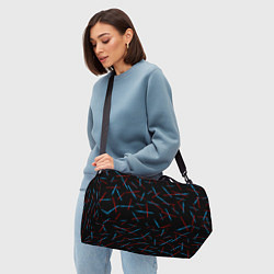 Сумки спортивные Паттерн из световых мечей, цвет: 3D-принт — фото 2