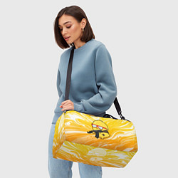 Сумки спортивные Курица и автомат, цвет: 3D-принт — фото 2