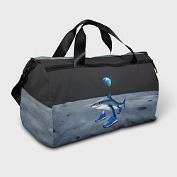 Сумки спортивные Акула мем, тралалеро тралала, цвет: 3D-принт
