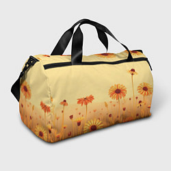 Сумки спортивные Цветы на закате, цвет: 3D-принт