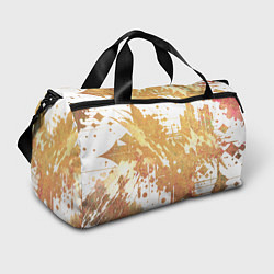 Сумки спортивные Абстракция - gold spot on white, цвет: 3D-принт