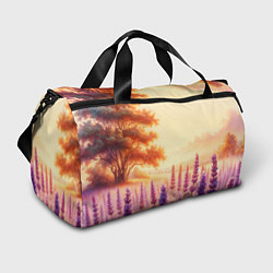 Сумки спортивные Поле цветочное, цвет: 3D-принт