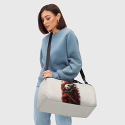 Сумки спортивные Демоническая панда самурай - нейроарт, цвет: 3D-принт — фото 2