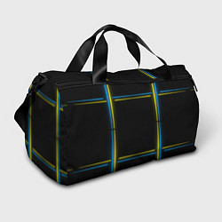 Сумки спортивные Neon yellow blue, цвет: 3D-принт