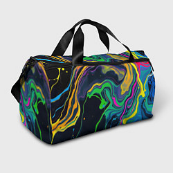 Сумки спортивные Разводы и переливы разноцветной краски, цвет: 3D-принт