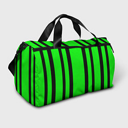 Сумки спортивные Color black and green stripes, цвет: 3D-принт