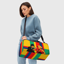 Сумки спортивные Чарли Чаплин против Мэрилин Монро поп-арт, цвет: 3D-принт — фото 2