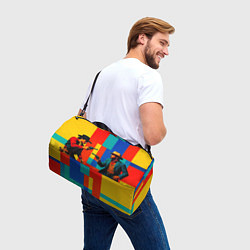 Сумки спортивные Перестрелка ковбоев поп-арт, цвет: 3D-принт — фото 2