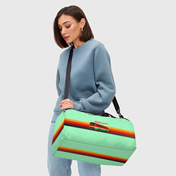 Сумки спортивные Ретро автобус ЛиАЗ 677, цвет: 3D-принт — фото 2