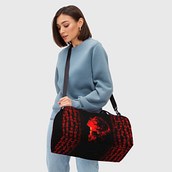 Сумки спортивные Клинок, рассекающий демонов Танджиро и иероглифы, цвет: 3D-принт — фото 2