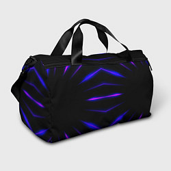 Спортивная сумка Color black neon stripes