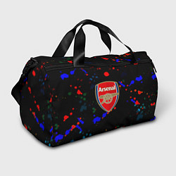 Сумки спортивные Arsenal неоновые брызги красок, цвет: 3D-принт