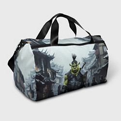 Сумки спортивные Шрек панк в доспехах, цвет: 3D-принт