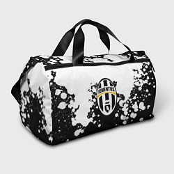 Сумки спортивные Juventus белые краски текстура, цвет: 3D-принт