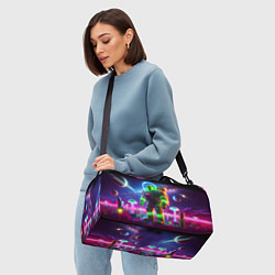Сумки спортивные Космонавт Шрук в неоновом скафандре на загадочной, цвет: 3D-принт — фото 2