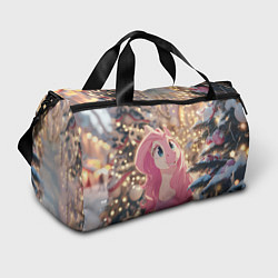 Спортивная сумка Удивленная лошадка - Новый год