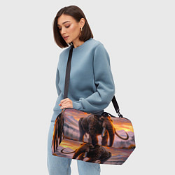 Сумки спортивные Шерстистый мамонт в горах, цвет: 3D-принт — фото 2