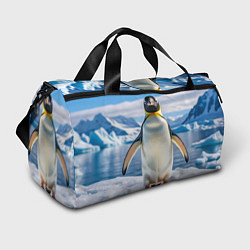 Сумки спортивные Императорский пингвин, цвет: 3D-принт