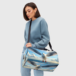 Сумки спортивные Чайка над волной, цвет: 3D-принт — фото 2
