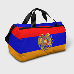 Сумки спортивные Герб и флаг Армении, цвет: 3D-принт