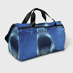 Сумки спортивные Белая акула, цвет: 3D-принт