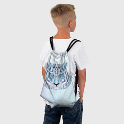 Рюкзак-мешок Расписная голова тигра, цвет: 3D-принт — фото 2