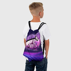 Рюкзак-мешок Pokeball: Violet, цвет: 3D-принт — фото 2