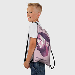Рюкзак-мешок LeBron James: Poly Violet, цвет: 3D-принт — фото 2