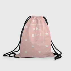 Рюкзак-мешок Oh, girl, цвет: 3D-принт