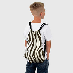 Рюкзак-мешок Шкура зебры, цвет: 3D-принт — фото 2