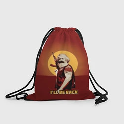 Рюкзак-мешок Маркс: Ill Be Back, цвет: 3D-принт