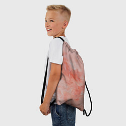 Рюкзак-мешок Розовый мрамор - Венец, цвет: 3D-принт — фото 2