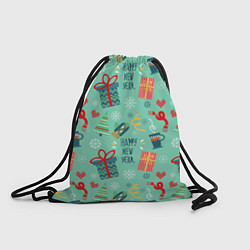 Рюкзак-мешок Новый год от new art fox, цвет: 3D-принт