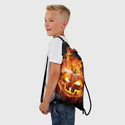Рюкзак-мешок Огненная стихия хэллоуин, цвет: 3D-принт — фото 2
