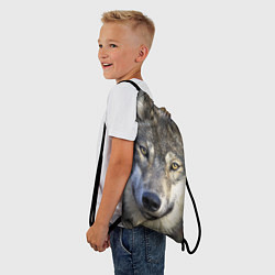 Рюкзак-мешок Улыбка волка, цвет: 3D-принт — фото 2