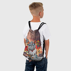 Рюкзак-мешок Фан Клокверк из Доты, цвет: 3D-принт — фото 2