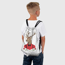 Рюкзак-мешок Christmas Deer, цвет: 3D-принт — фото 2