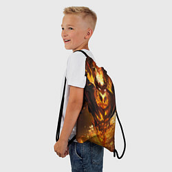 Рюкзак-мешок Nevermore Hell, цвет: 3D-принт — фото 2