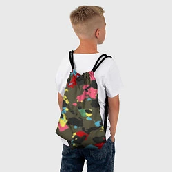 Рюкзак-мешок Цветной камуфляж, цвет: 3D-принт — фото 2