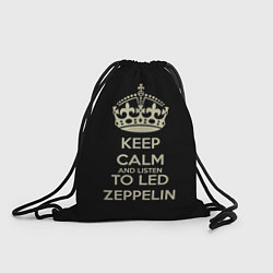 Рюкзак-мешок Keep Calm & Led Zeppelin, цвет: 3D-принт