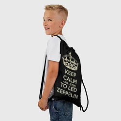 Рюкзак-мешок Keep Calm & Led Zeppelin, цвет: 3D-принт — фото 2