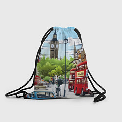 Рюкзак-мешок Улицы Лондона -Big Ben, цвет: 3D-принт