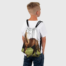 Рюкзак-мешок Бегущая лошадь, цвет: 3D-принт — фото 2
