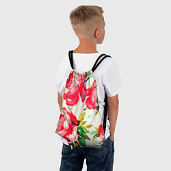 Рюкзак-мешок Пиончики, цвет: 3D-принт — фото 2